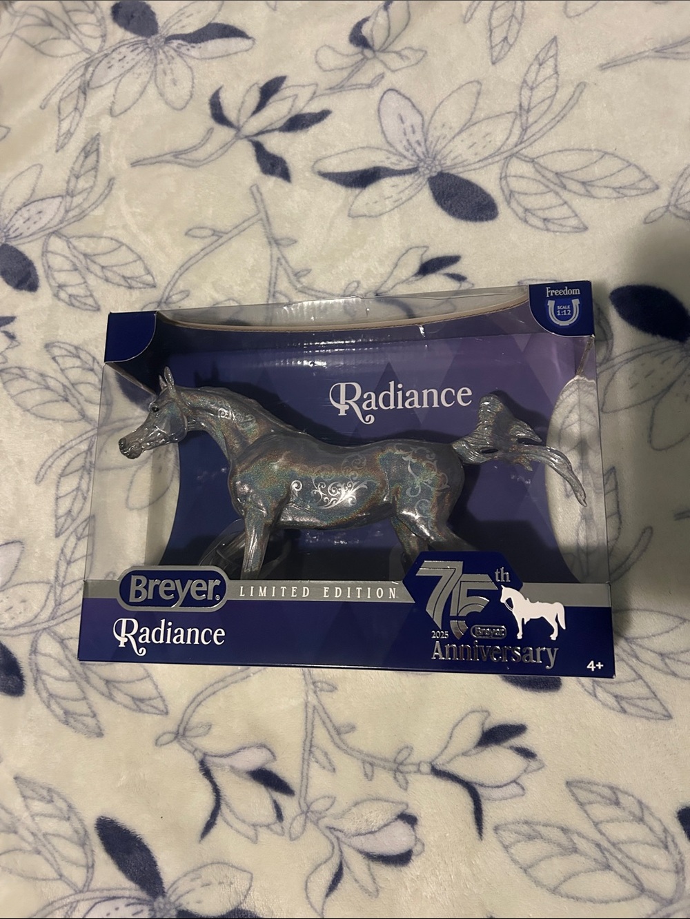 Breyer Radiance Iridescent Silver-Blue Limited Edition Horse